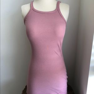 Princess Polly Pink Ribbed Mini Dress Size US 4